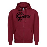 Burgundy gretsch Zipper Hoodie - artisFamous