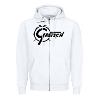 White gretsch Zipper Hoodie - artisFamous