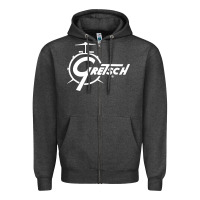 Charcoal Heather gretsch Zipper Hoodie - artisFamous