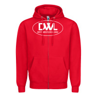 Red heels wrestling dwl Zipper Hoodie - artisFamous