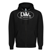 Black heels wrestling dwl Zipper Hoodie - artisFamous