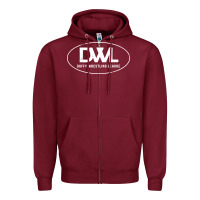 Burgundy heels wrestling dwl Zipper Hoodie - artisFamous