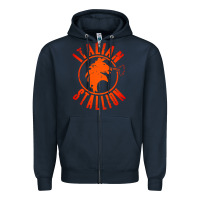 Navy italian stallion Zipper Hoodie - artisFamous