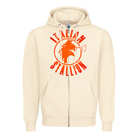 Sandshell italian stallion Zipper Hoodie - artisFamous