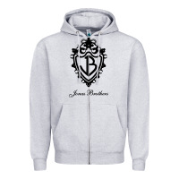 Heather Grey jona's brothers Zipper Hoodie - artisFamous