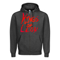Charcoal Heather kings of leon Zipper Hoodie - artisFamous