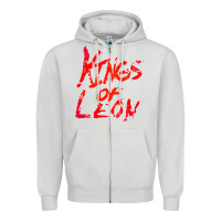 Dove Grey kings of leon Zipper Hoodie - artisFamous
