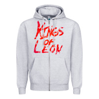 Heather Grey kings of leon Zipper Hoodie - artisFamous