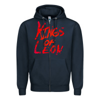 Navy kings of leon Zipper Hoodie - artisFamous
