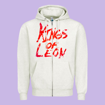 Kings Of Leon Zipper Hoodie Designed By Artisfamous
