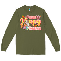 Army Green One hoppy Mama Long Sleeve Tee - LillyAllenDesigns