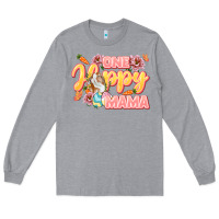 Heather Grey One hoppy Mama Long Sleeve Tee - LillyAllenDesigns