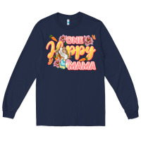Navy One hoppy Mama Long Sleeve Tee - LillyAllenDesigns