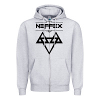 Heather Grey neffex Zipper Hoodie - artisFamous