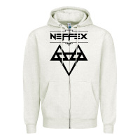 Oatmeal Heather neffex Zipper Hoodie - artisFamous