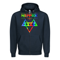 Navy neffex Zipper Hoodie - artisFamous