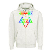 Oatmeal Heather neffex Zipper Hoodie - artisFamous