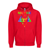 Red neffex Zipper Hoodie - artisFamous