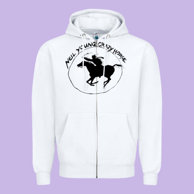 Neil Young Zipper Hoodie Designed By Artisfamous
