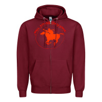Burgundy neil young Zipper Hoodie - artisFamous