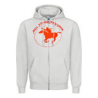 Dove Grey neil young Zipper Hoodie - artisFamous