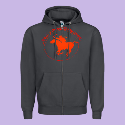 Neil Young Zipper Hoodie Designed By Artisfamous