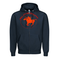Navy neil young Zipper Hoodie - artisFamous