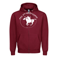 Burgundy neil young Zipper Hoodie - artisFamous