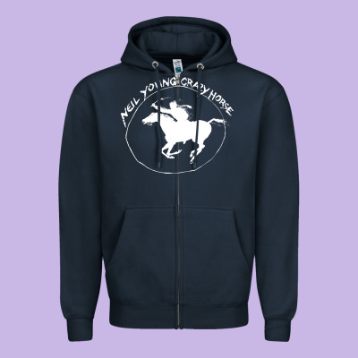 Neil Young Zipper Hoodie Designed By Artisfamous