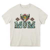 Cream Mom with Cow skull Mother's Day Heavy Core Tee - CowGirlArtShop