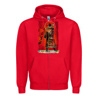 Red vintage candyman be my victim halloween Zipper Hoodie - artisFamous