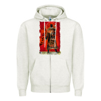 Oatmeal Heather vintage candyman be my victim halloween Zipper Hoodie - artisFamous