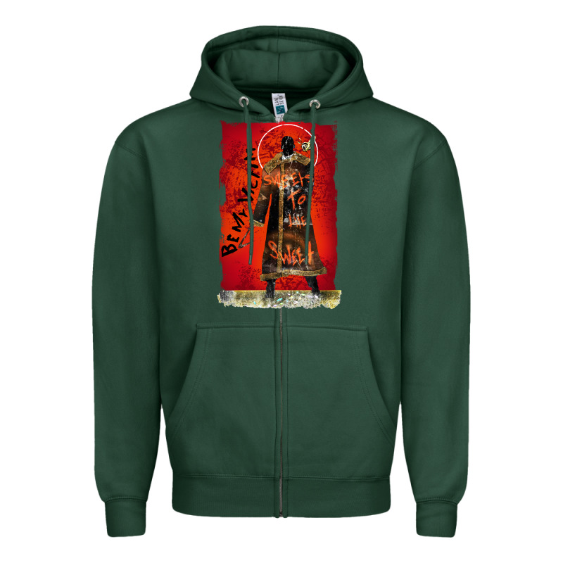 Vintage Candyman Be My Victim Halloween Zipper Hoodie by artisFamous | Teevron
