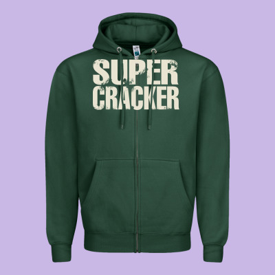 Super Cracker Zipper Hoodie Designed By Artisfamous