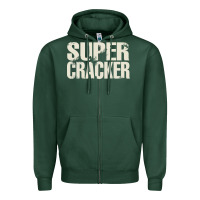 Sports Green super cracker Zipper Hoodie - artisFamous