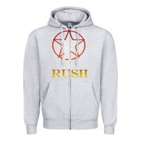 Heather Grey rush vintage starman unisex Zipper Hoodie - artisFamous