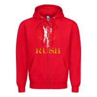 Red rush vintage starman unisex Zipper Hoodie - artisFamous