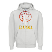 Dove Grey rush vintage starman unisex Zipper Hoodie - artisFamous
