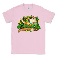Bubblegum Pink St. Patrick's Day cat Classic Tee - HowdyJamesFarm
