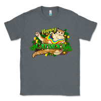 Charcoal Heather St. Patrick's Day cat Classic Tee - HowdyJamesFarm