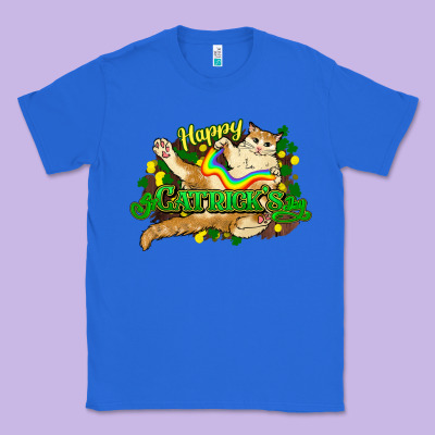 St. Patrick's Day Cat Classic Tee Designed By Howdyjamesfarm