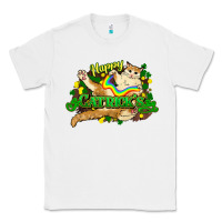 White St. Patrick's Day cat Classic Tee - HowdyJamesFarm