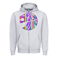 Heather Grey reflective 7 lions Zipper Hoodie - artisFamous