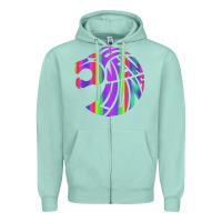 Seafoam reflective 7 lions Zipper Hoodie - artisFamous