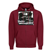Burgundy babyshambles Zipper Hoodie - artisFamous