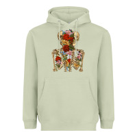 Matcha flower skeleton Heavyweight Hoodie - RanaPortraitStore