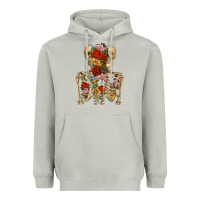 Moon Dust flower skeleton Heavyweight Hoodie - RanaPortraitStore