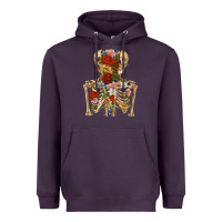 Plum flower skeleton Heavyweight Hoodie - RanaPortraitStore