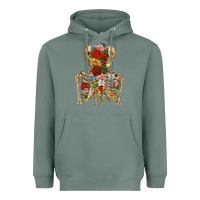 Sage flower skeleton Heavyweight Hoodie - RanaPortraitStore