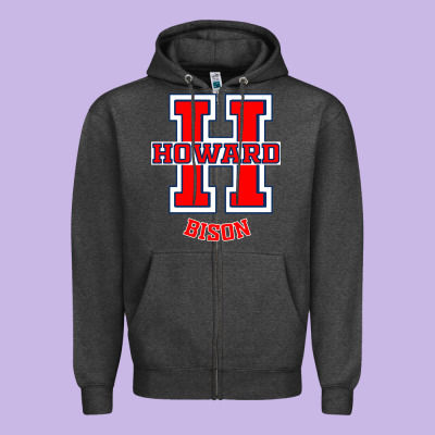 Howard 1867 University Zipper Hoodie Designed By Artisfamous